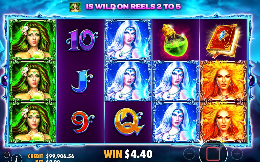 Free Spins Choice cards with three witches to pick from